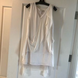 BCBGMAXAZRIA Runway White/Ivory Sophie shift dress